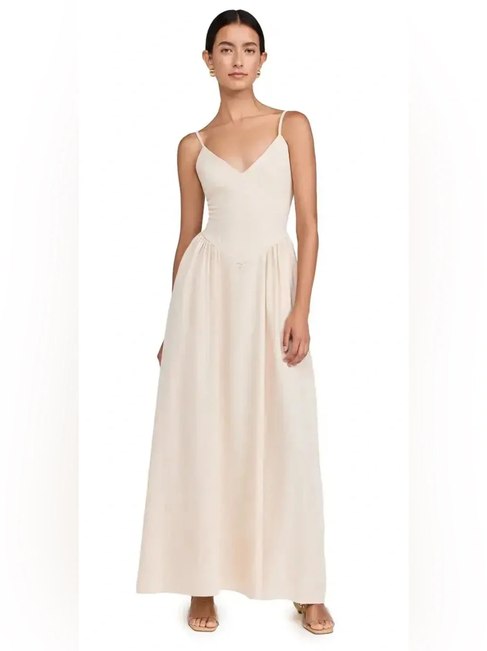 NWT Seven Wonders Zephy Linen Maxi Dress Sand Beige M - Picture 5 of 16